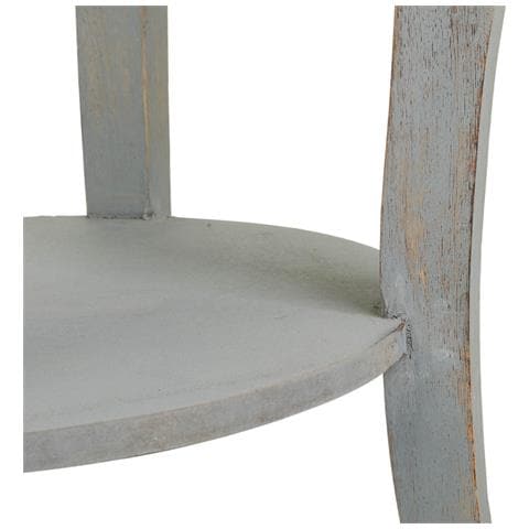 Tavolino Da Caffè In Legno Grigio Artigianale 45x45x60h Cm - Foto 6