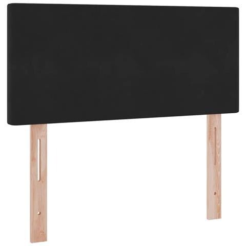Letto con Contenitore con materasso Nero 90 x 190 cm Velluto - Foto 9