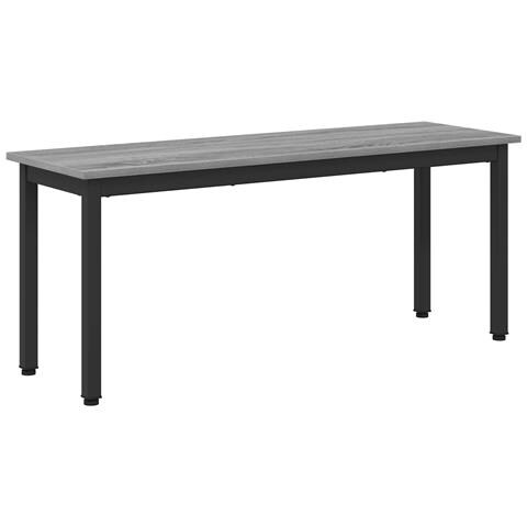 panchina Grigio Sonoma 110 x 35 x 45 cm Legno multistrato - Foto 1