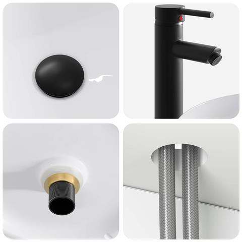 Set di Armadi da Bagno 3 pz Bianco Lucido 49 x 44,5 x 65 cm - Foto 2