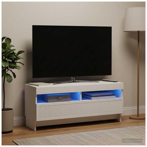 Mobile TV LED Bianco Legno ingegnerizzato - Foto 2