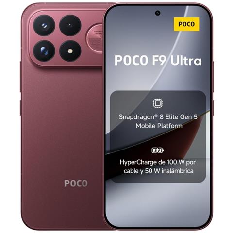 Poco F9 Ultra 5G 1TB 16GB Ram Diplay 6,9" AMOLED 185Hz mx Main Camera 200+50+50MP Selfie 32MP USB Type-C DualSim nanoSim (+eSim) HyperOS 3 Snapdragon 8 Elite Gen5 8050mAh Dark Cherry - Foto 7