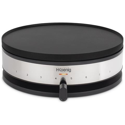 Crepiera elettrica 2 in 1 KREP56, Griglia reversibile antiaderente da 33 e 10cm per Crepes e Mini Crepes, Temperatura fino a 230°, 1500W - Foto 1