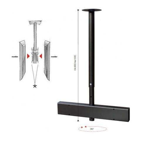 AMOM06055, Opzione a soffitto per serie slim, VESA 600, VESA 800 - Foto 1