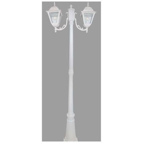 Lampione 'new York' Cm 200 A 2 Luci Bianco - Foto 2
