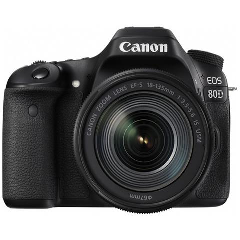 Eos 80d + Ef-s 18-135mm F / 3.5-5.6 Is Usm + Borsa Fotografica Professionale - Foto 2