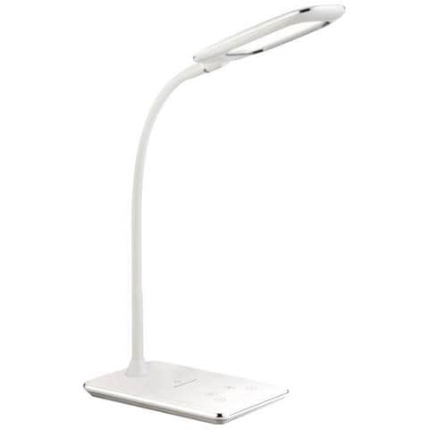 Lampada Da Tavolo A Led In Plastica 56 x 29 x Cm Bianco - Foto 1