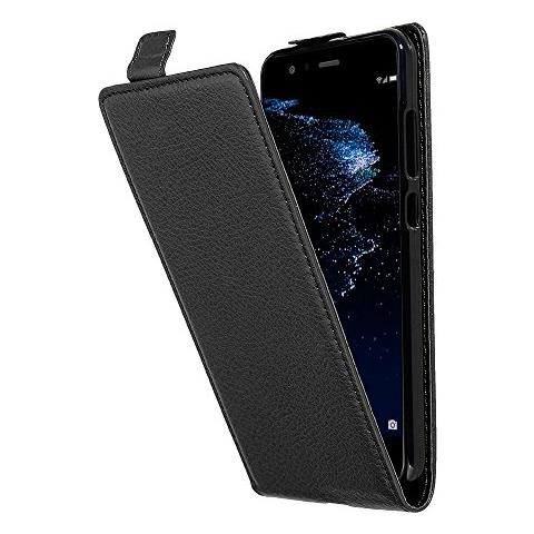 Custodia Compatibile Con Huawei P10 Lite In Nero Ossido - Coperchio Protettivo In Design Flip Realizzato In Similpelle Testurizzata - Foto 1