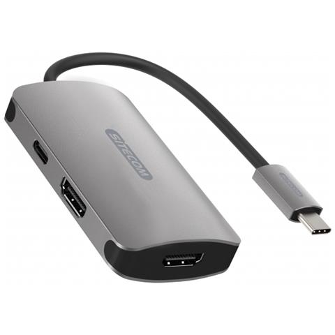 Hub di Interfaccia USB 3.2 Gen 1 (3.1 Gen 1) Type-C Alluminio Colore Nero - Foto 1