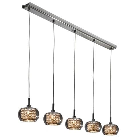 Specchio A Sospensione A Soffitto In Cristallo A 5 Luci, G9 - Foto 6