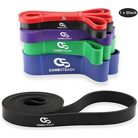 Resistance Band - Pull Up Assisted Band - Singola Esercitazione Di Allenamento Band Crossfit - Powerlifting - Yoga - Specchio Mobilit Per Uomini E Donne (nero Light) - Foto 1