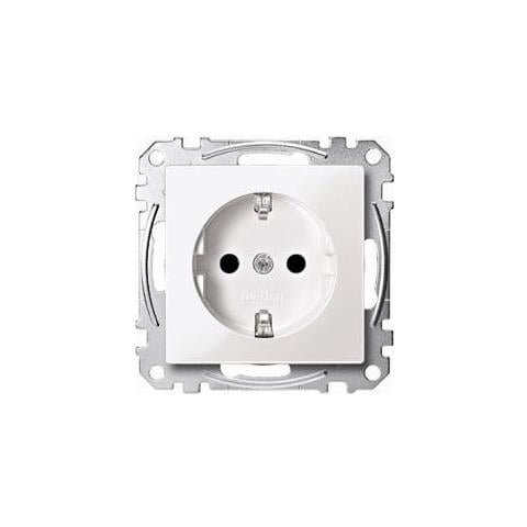 Schuko-steckdose 16a Meg2300-0319 Thermoplast Brillant 250v Polar-ws Meg23 Meg2300-0319 (meg2300-0319)  - Foto 1