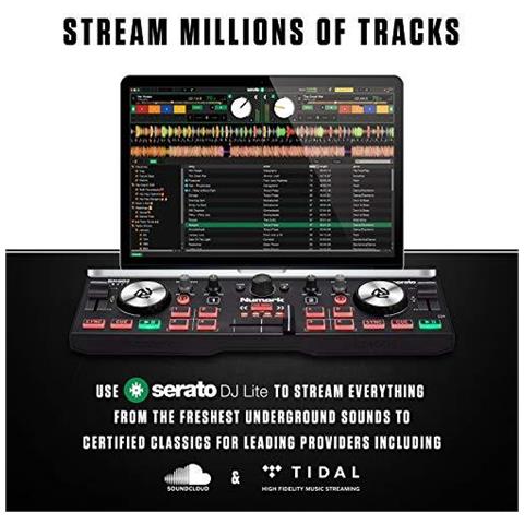 Dj2go2 Touch - Compact 2 Deck Usb Dj Controller Per Serato Dj Con Un Mixer Crossfader Interfaccia Audio E Touch Capacitivo Jog Wheels - Foto 2