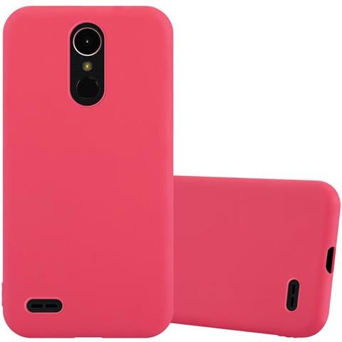 Custodia Compatibile Con Lg K10 2017 In Candy Rosso - Coperchio Protettivo In Silicone Tpu Flessibile - Foto 1