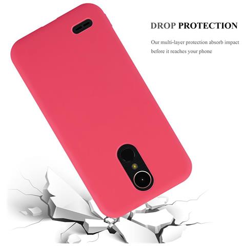 Custodia Compatibile Con Lg K10 2017 In Candy Rosso - Coperchio Protettivo In Silicone Tpu Flessibile - Foto 8