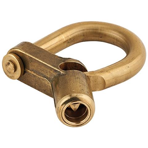 Lucchetto 29c Chiave Triangolare Base Angolare 5mm, Ottone, Da Esterno - Contatori, Quadri Elettrici, Vvf, Pompieri, Manutenzione - - Foto 2