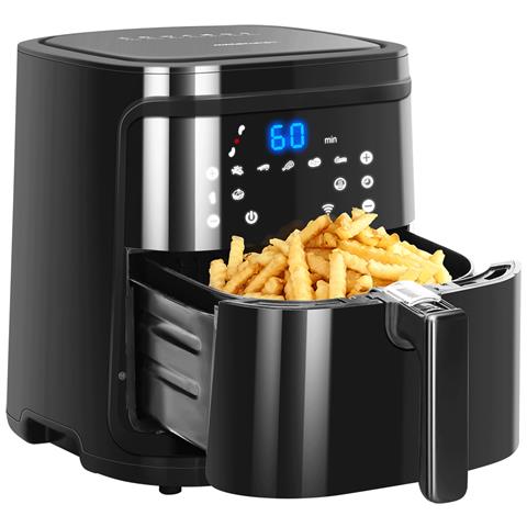 Friggitrice ad Aria Smart Cube Capacità 7 Litri 1900 Watt Colore Nero / Oro - Foto 2