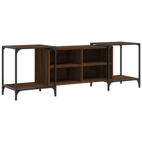 Mobile Tv Rovere Marrone 153x37x50 Cm In Legno Multistrato - Foto 2