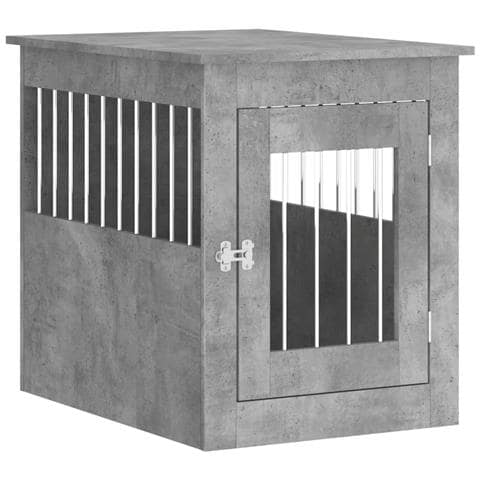 Gabbia Cani Arredamento Grigio Cemento 55x75x65cm Multistrato - Foto 1