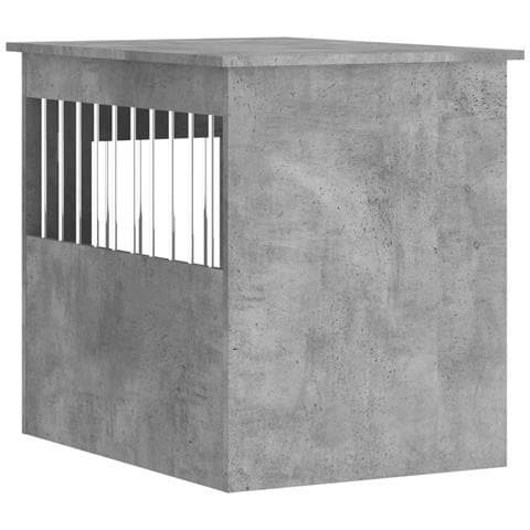 Gabbia Cani Arredamento Grigio Cemento 55x75x65cm Multistrato - Foto 8