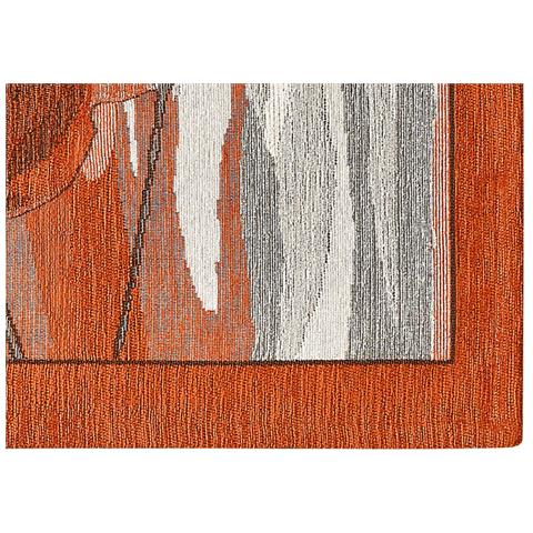 Tappeto Passatoia Cucina Corsia Retro Antiscivolo Disegno Amsterdam By Suardi 55x190 Arancio - Foto 2