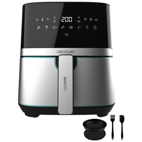 Friggitrice ad Aria 03317 Capacità 5.5 Litri 1700 Watt Colore Acciaio inossidabile - Foto 1