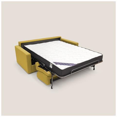 Chris Divano letto matrimoniale in tessuto impermeabile T13 166 cm (mat. 120x197) giallo - Foto 2