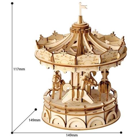 Puzzle In Legno 3d | Giostra Incantata - Foto 2