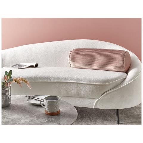 Cuscino Decorativo Jonquil Velluto 22 X 60 Cm Tinta Unita Rosa - Foto 1