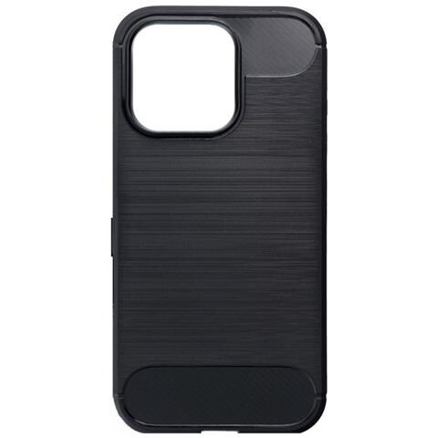 Custodia B-case Tpu Silicone Back Cover Case Per Apple Iphone 16 Pro Carbon Metal Black - Foto 2