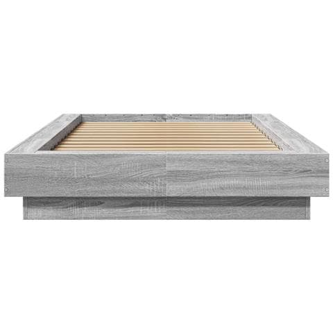 Giroletto Luci LED Grigio Sonoma 90x190 cm in Legno Multistrato - Foto 10