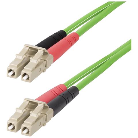 StarTech.com Cavo in Fibra Ottica Multimodale da LC a LC (UPC) OM5 da 25m, Cavo Patch Duplex LOMMF 50/125µm, VCSEL, 40G / 100G, Insensibile alla piegatura, Bassa perdita di inserzione, Bretella ottica in fibra LSZH - Foto 1