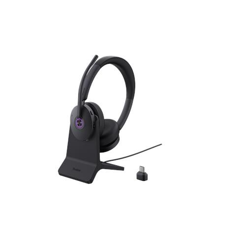 BH74 + Stand UC USB-C /A Auricolare Wireless A Padiglione Ufficio USB Type-C / USB Type-A Bluetooth Base di ricarica Nero - Foto 6