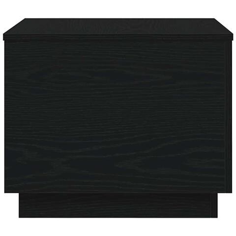 Tavolino da Salotto con Luci LED Rovere Nero 50x50x40 cm - Foto 9