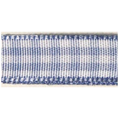 Rayher - Nastro Di Raso ""organza"" - Colore Blu E Bianco 9,5mmx10mt - Foto 1