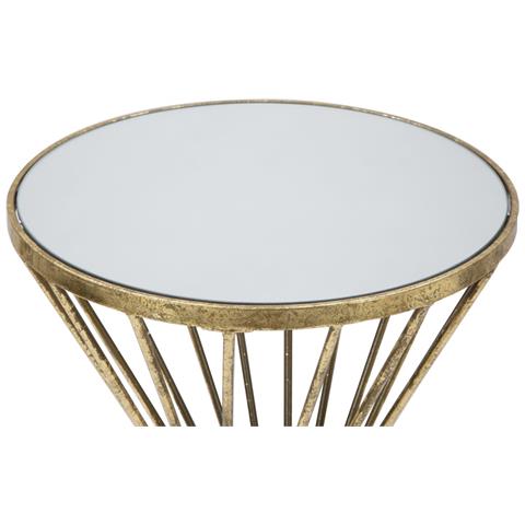 Tavolo Mf591 - Oro - Metallo - 35x35x70 Cm - Foto 2
