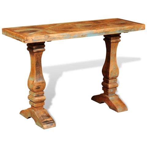 Lusso Casadino -  Tavolo Consolle In Legno Massello Recuperato - Foto 2