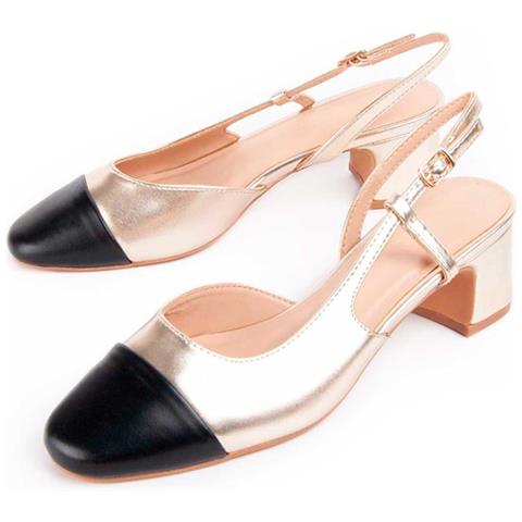 Montevita Scarpa Con Tacco Goldem D'oro . - Foto 1