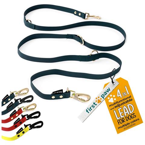 Firstpaw Guinzaglio Per Cani Regolabile Imbottito 2 M Verde Scuro - Foto 1