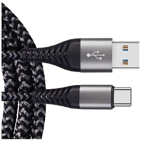Cavo Di Ricarica Rapida Usb-c 60w (confezione Da 2), Cavo Usb A Tipo-c In Nylon Intrecciato 2 Metri - Foto 2