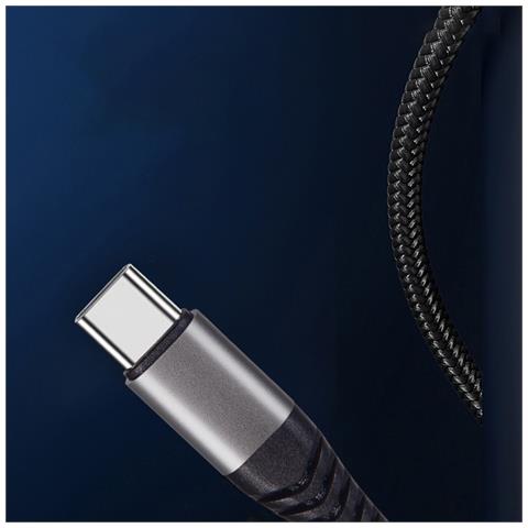 Cavo Di Ricarica Rapida Usb-c 60w (confezione Da 2), Cavo Usb A Tipo-c In Nylon Intrecciato 2 Metri - Foto 4