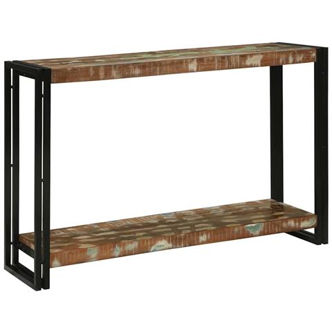 Tavolo consolle 120 x 33 x 75 cm legno massello di riciclo - Foto 2