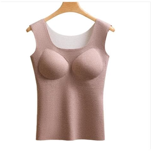 Canotta Termica Da Donna In Seta E Cashmere - Strato Base Caldo E Delicato Sulla Pelle Coffee Xl - Foto 1