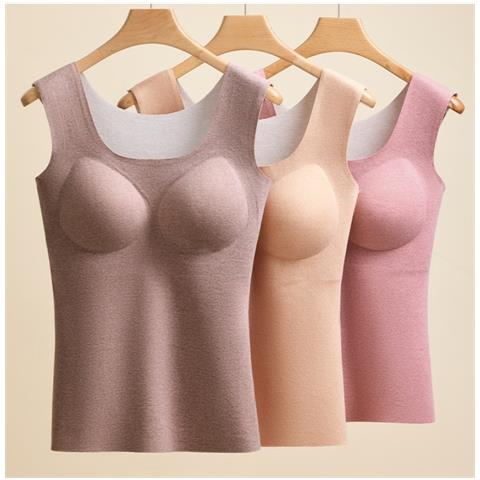 Canotta Termica Da Donna In Seta E Cashmere - Strato Base Caldo E Delicato Sulla Pelle Coffee Xl - Foto 4