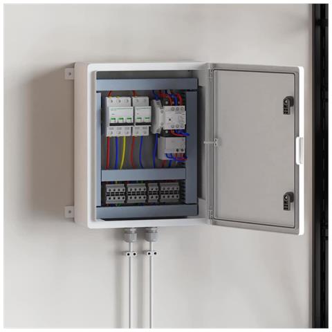 Armadietto di Controllo Grigio 40 x 17.5 x 50 cm Plastica ABS - Foto 2