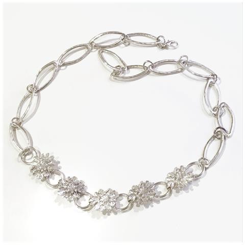 Cintura A Catena Placcata In Argento Sterling Con Rosetta - Foto 1