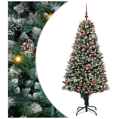 Albero di Natale artificiale con 300 LED Verde 180 cm - Foto 1