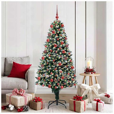 Albero di Natale artificiale con 300 LED Verde 180 cm - Foto 2