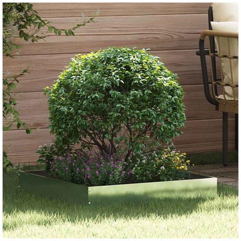 Bordura per Prato Argento 60 x 60 x 13 cm Acciaio zincato - Foto 2