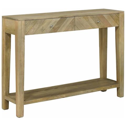 Tavolo consolle con cassetto Grigio naturale 110 x 30 x 80 cm - Foto 1
